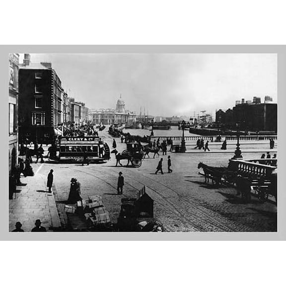 O'Connell Bridge, Dublin Fine art canvas print (20" x 30")