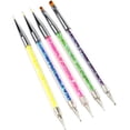 thumbnail image 1 of O'Creme 5-Piece Cake-Decorating Fondant-Tool Set with Modeling Ball Stylus Dotting Tools on One End, Edible-Paint Brushes on Other End, 1 of 3