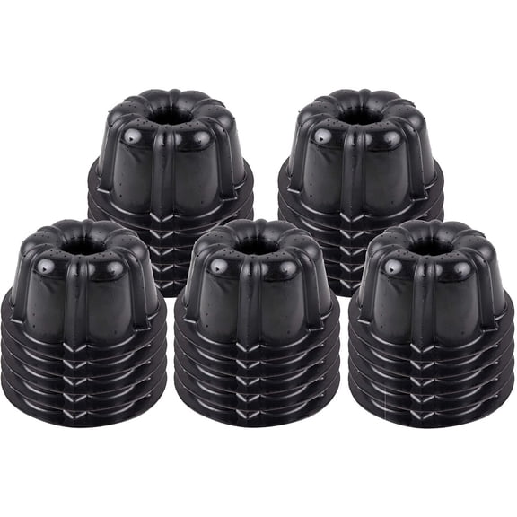 O’Creme Bakeable Plastic Mini Cake Pan - Baking Pan With Non-Stick Silicone - Reusable Mold For Baking - 4" Inner Dia x 1-15/16" H, Pack of 50