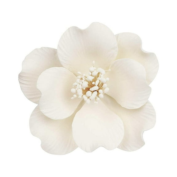 O'Creme Belgian Bloom Gumpaste Sugar Flower 5 Inch, 3 Pieces White