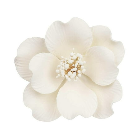 O'Creme Belgian Bloom Gumpaste Sugar Flower 5 Inch, 3 Pieces White