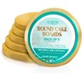 thumbnail image 1 of O’Creme Cake Board, Gold Foil Round Cake Circles with Gorgeous Design, Sturdy & Durable 1/2” Thick Cake Drums, Round Cake Boards with 14” Diameter, Pack of 5 Disposable Cake Drums, 1 of 4