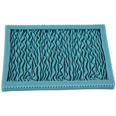 O'Creme Cake-Border Silicone Fondant Mold; Use for Chocolate Pudding, Candy, Jelly, Soap Modeling Wavy Lines