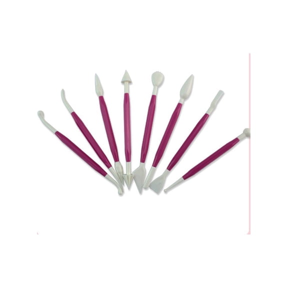 O'Creme Cake Decorating Fondant Gum Paste Modeling Tools, Set of 8