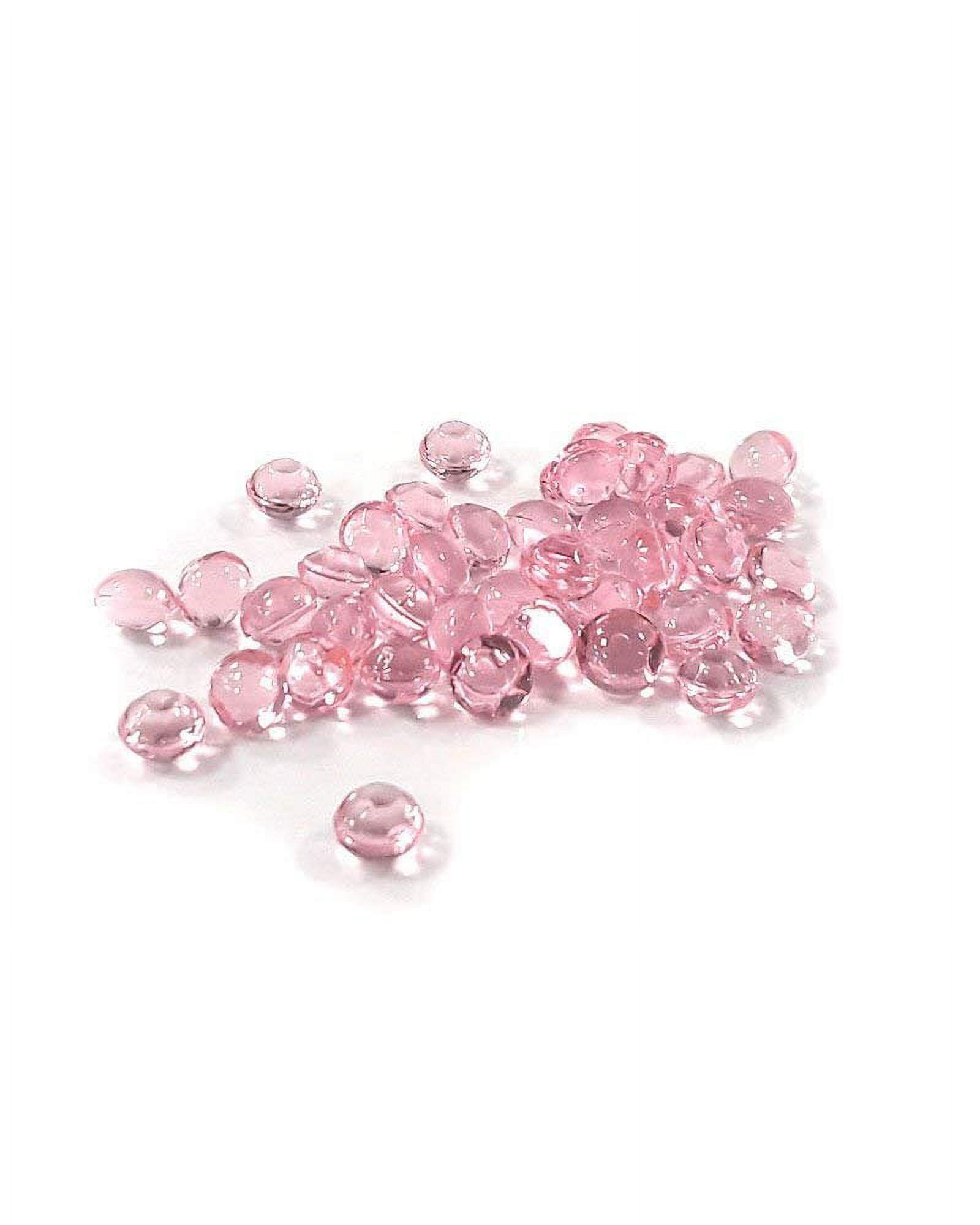 O'Creme Cherry-Pink Edible Diamond Studs 4 Millimeters for Decorating Cakes and Cupcakes, 65 Studs