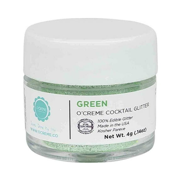O'Creme Cocktail Glitter, 4 Grams Green