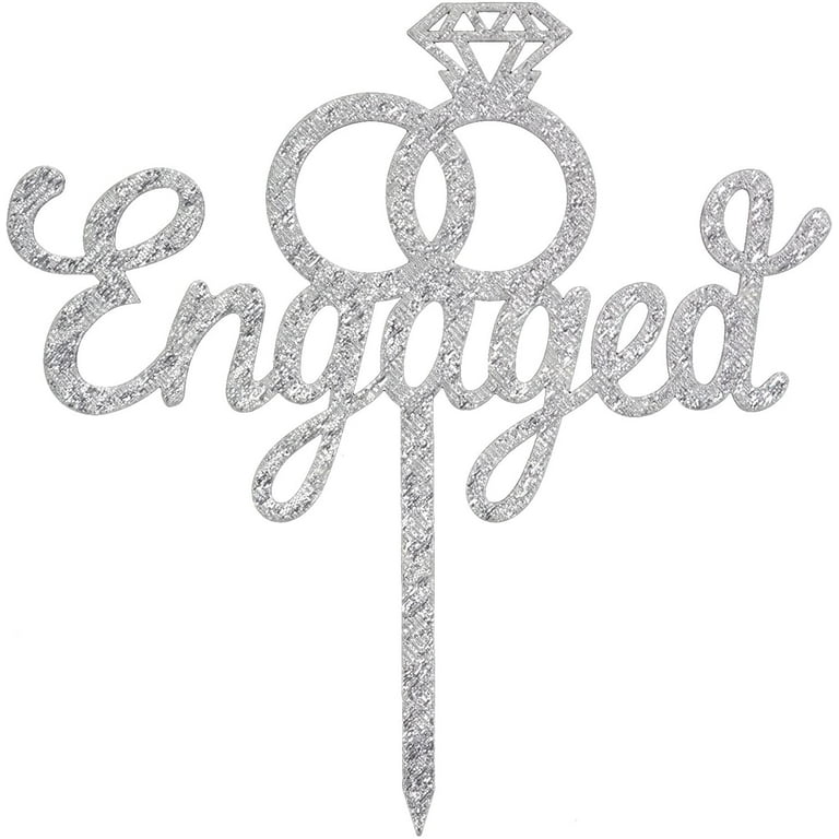 Diamond Cake Toppers Silver No. 4 Diamond Cake Toppers Silver No. 4
