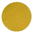 thumbnail image 1 of O'Creme Gold-Top Scalloped Round Cake and Pastry Board 3/32 Inch Thick 10, 14 Inch, 1 of 5