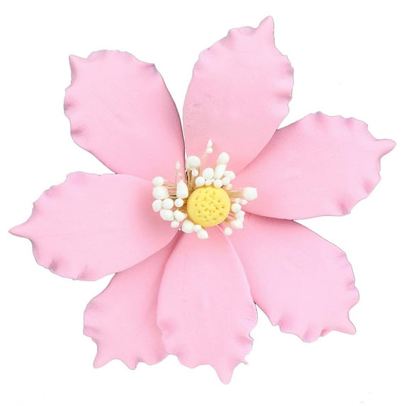 O'Creme Gumpaste Flower 3.5 - 4 Inch, Set of 3 Light-Pink Clematis