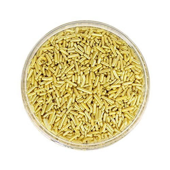 O'Creme Metallic Sugar Rods, 2 Pounds Gold
