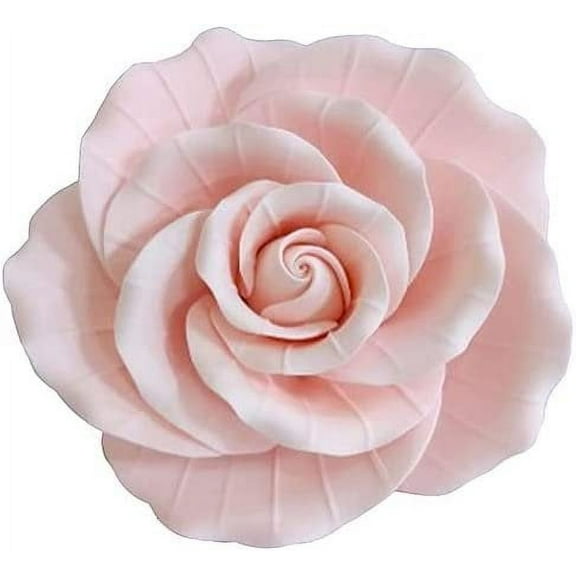 O'Creme Pink Garden Rose Gumpaste Flowers, Set of 3
