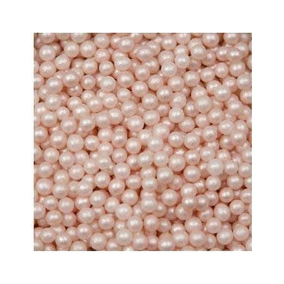 O'Creme Pink-Ivory Edible Sugar Pearls 12mm, 11 Lbs