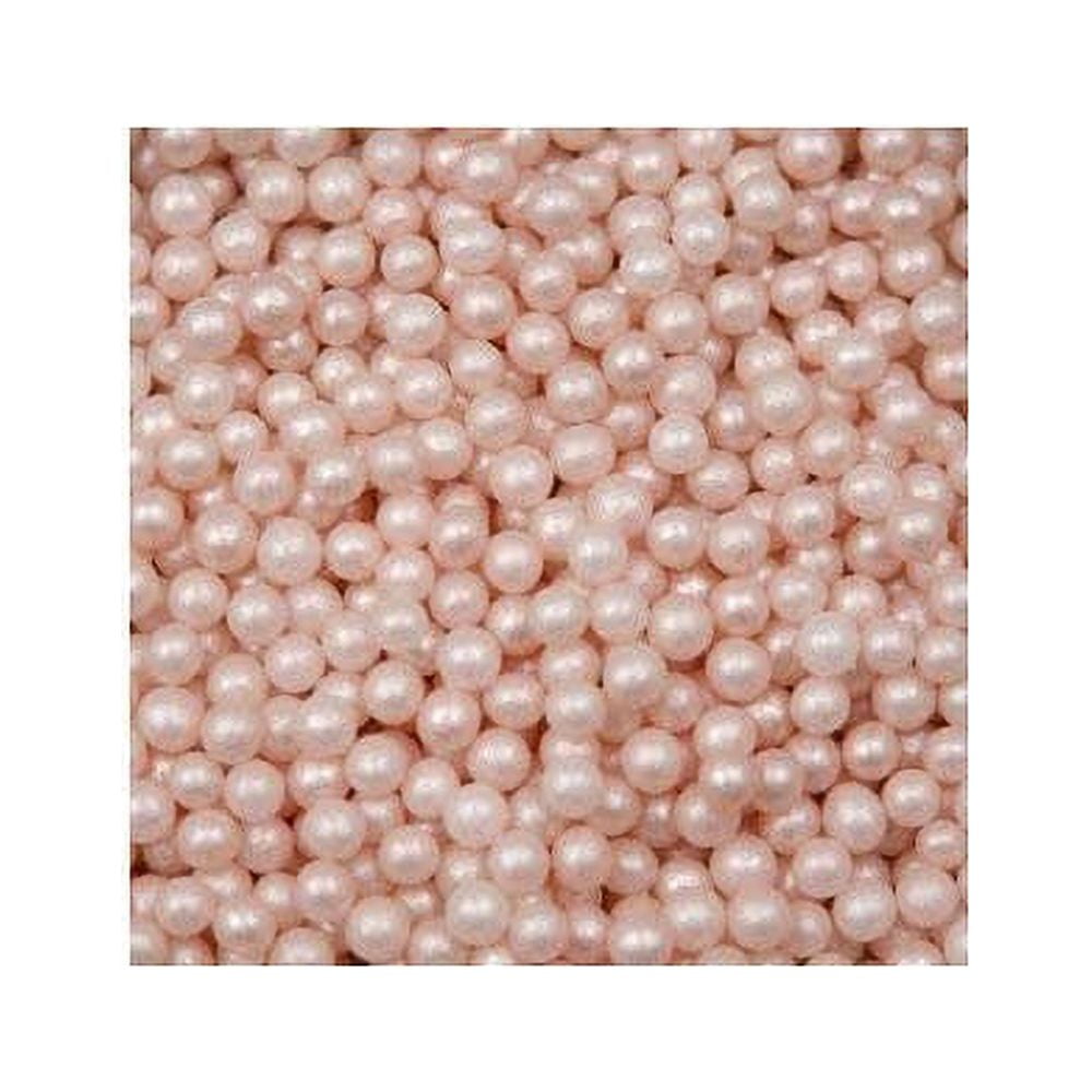 O'Creme Ivory Edible Sugar Pearls Cake Decorating Supplies for Bakers:  Cookie, Cupcake & Icing Toppings, Beads Sprinkles For Baking, Kosher  Certified, Candy Sugar Ball Accents 4mm, 32 Oz 