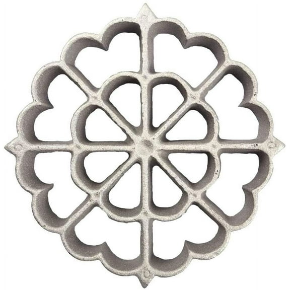 O'Creme Rosette Iron Floral Design Geometric Spanish