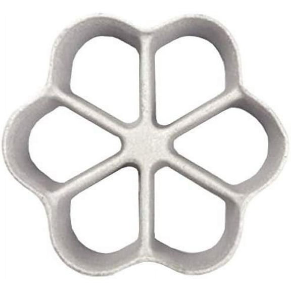 O'Creme Rosette Iron Floral Design Triple-Size