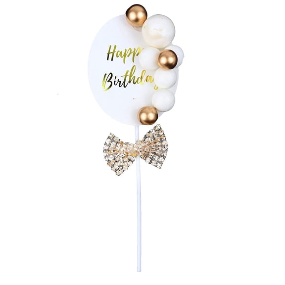 O'Creme Script Happy Birthday Cake Topper