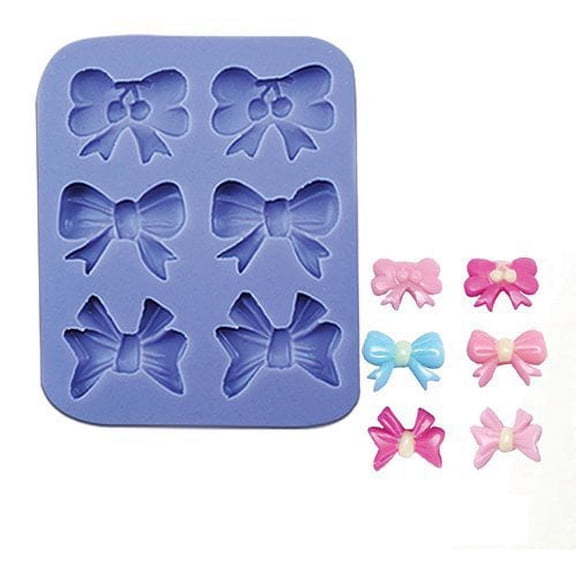 O'Creme Silicone Fondant Mold, 6 Bows