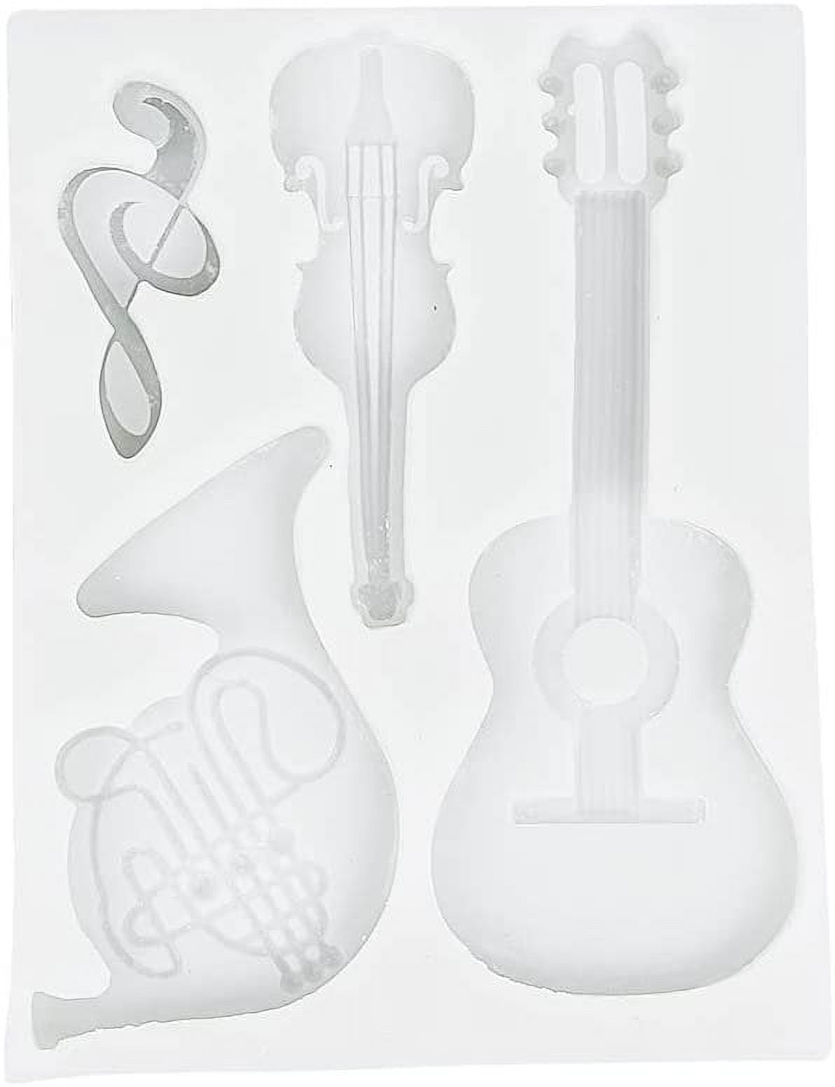 O'Creme Silicone Fondant Mold, Musical Note and Instruments - Walmart.com