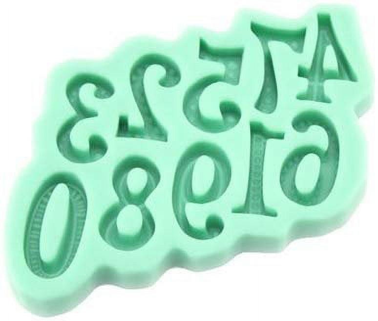 O'Creme Silicone Fondant Mold, Small Letters and Numbers