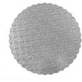 thumbnail image 1 of O'Creme Silver-Top Scalloped Round Cake and Pastry Board 3/32 Inch Thick 10, 6 Inch, 1 of 6
