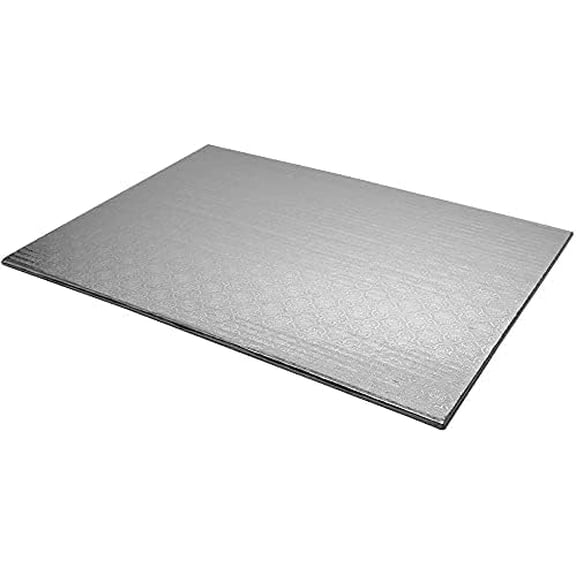 O'Creme Silver Wraparound Rectangular Cake Pastry Drum Board 1/4 Inch Thick, Full-Sheet Size (17-5/8 Inch x 25-1/2 Inch) - Pack of 10