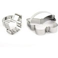 thumbnail image 1 of O'Creme Stainless Steel Butterfly Cookie Cutters with Handle, Set of Two: 2-1/8 Inch and 3-1/2 Inch, 1 of 3