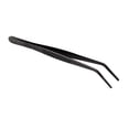thumbnail image 1 of O'Creme Stainless Steel Precision Kitchen Culinary 8 Inch Tweezer Tongs 8" Curved, Black, 1 of 3