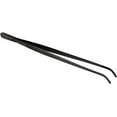 thumbnail image 1 of O'Creme Stainless Steel Precision Kitchen Tweezer Tongs with Serrated Tips for Gripping 10" Curved, Black, 1 of 3