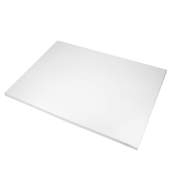 O'Creme White Rectangular Cake Pastry Drum Board 1/2 Inch Thick, Half-Sheet Size 13-5/8 Inch x 18-3/4 Inch - Pack of 5