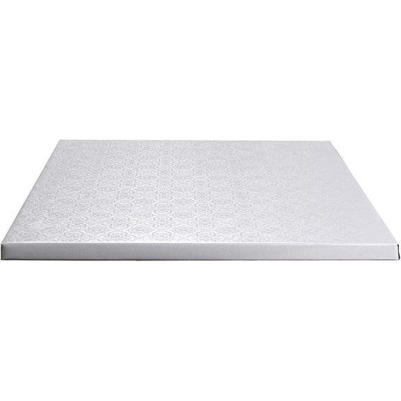 O'Creme White Square Cake Pastry Drum Board 1/2 Inch Thick 5, 9" x 9"