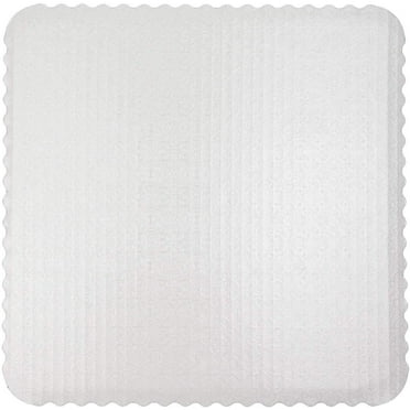 O'Creme White Wraparound Square Cake Pastry Drum Board 1/4 Inch Thick ...