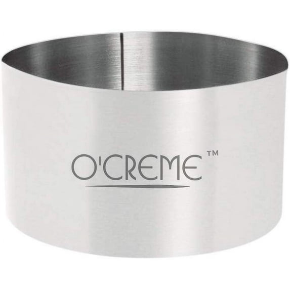 O'Crme Cake Ring Stainless Steel 12" Diameter, 4" High