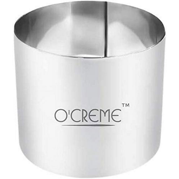 O'Crme Cake Ring Stainless Steel 2-3/4" Diameter, 3" High