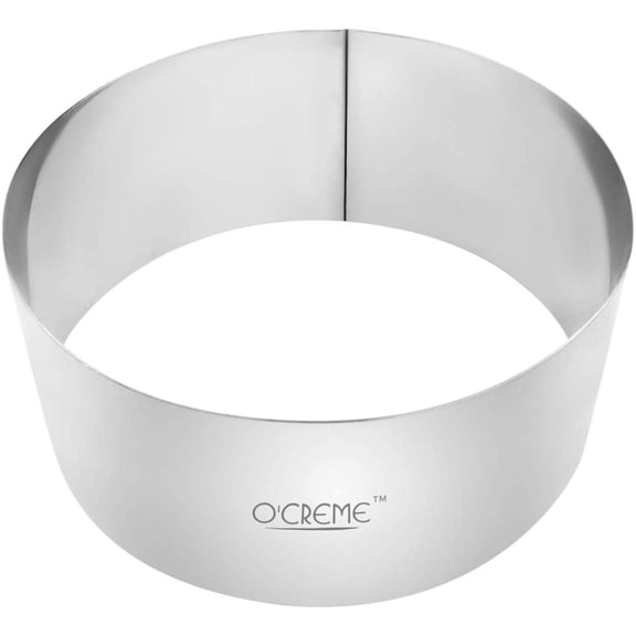 O'Crme Cake Ring Stainless Steel 6" Diameter, 2-3/4" High