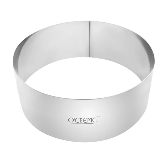 O'Crme Cake Ring Stainless Steel 8" Diameter, 2-3/4" High
