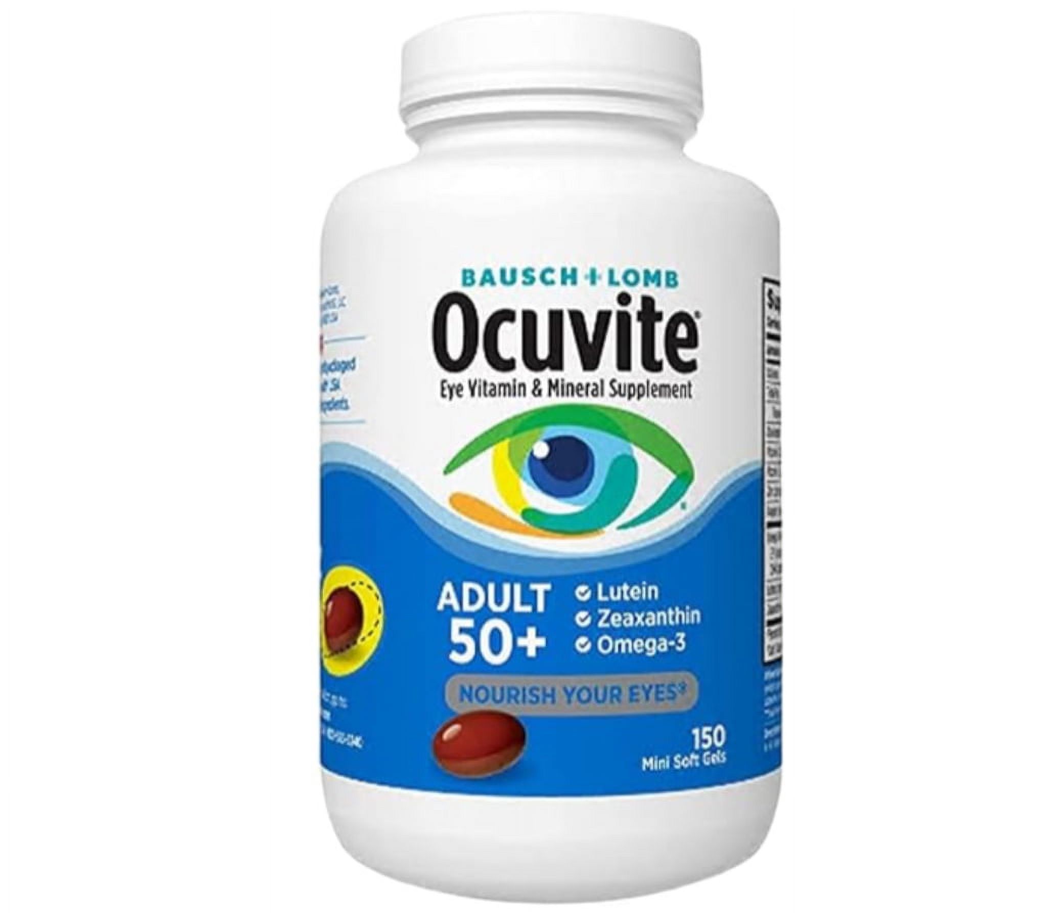 Bausch + Lomb Ocuvite Vitamin & Mineral Supplement Tablets with Lutein