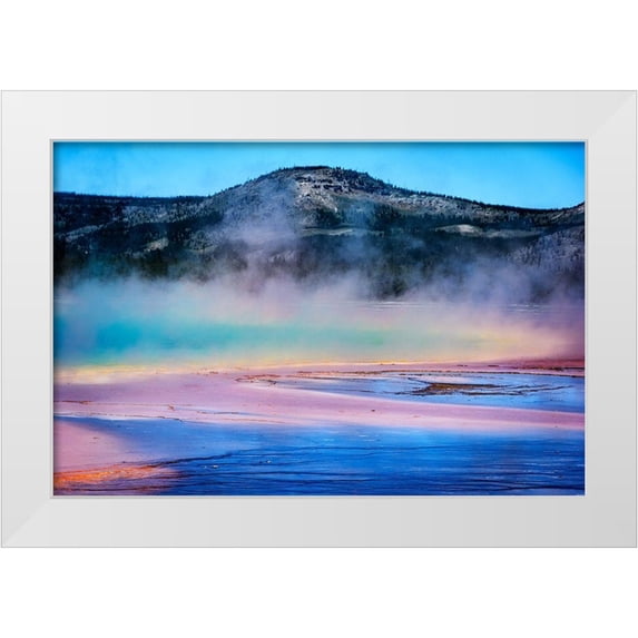 O Dell, Debbie 18x13 White Modern Wood Framed Museum Art Print Titled - Rainbow Lake