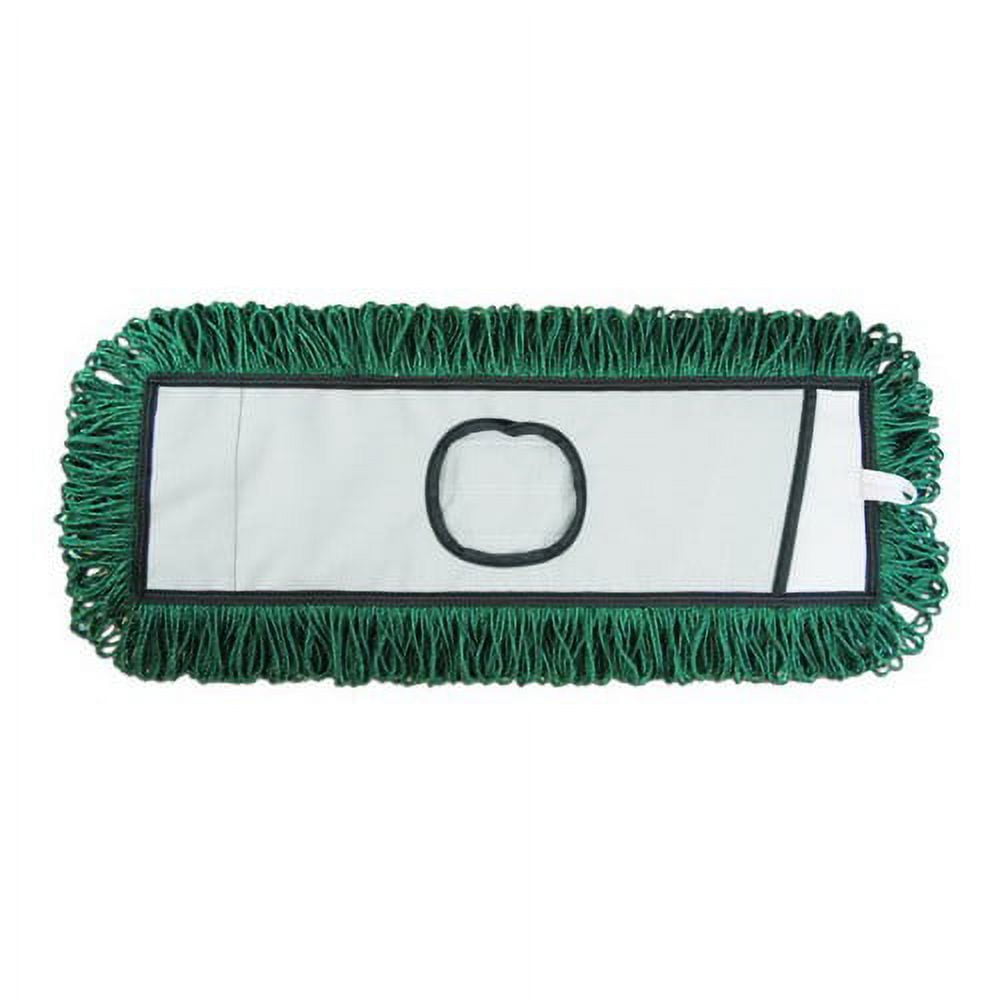 O'Dell Mop & Broom Spun Loop Dry Dust Pad Green, 48" Length x 5" Width