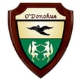 thumbnail image 1 of O'Donohue Irish Coat of Arms Shield Plaque - Rosewood Finish, 1 of 1