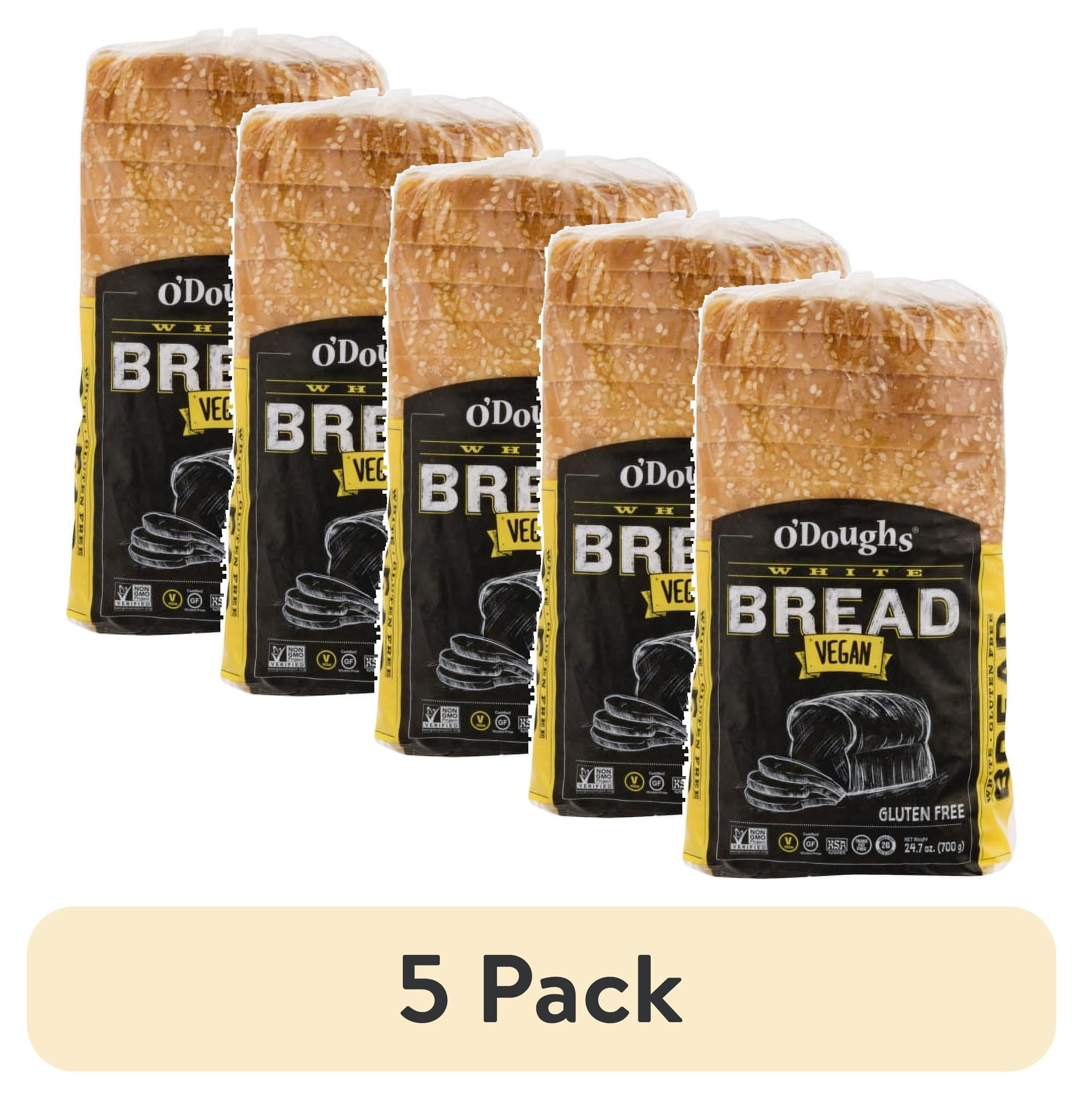 (5 pack) O'Dough Gluten Free White Bread Loaf, 24.7 Ounce [3 Packs]