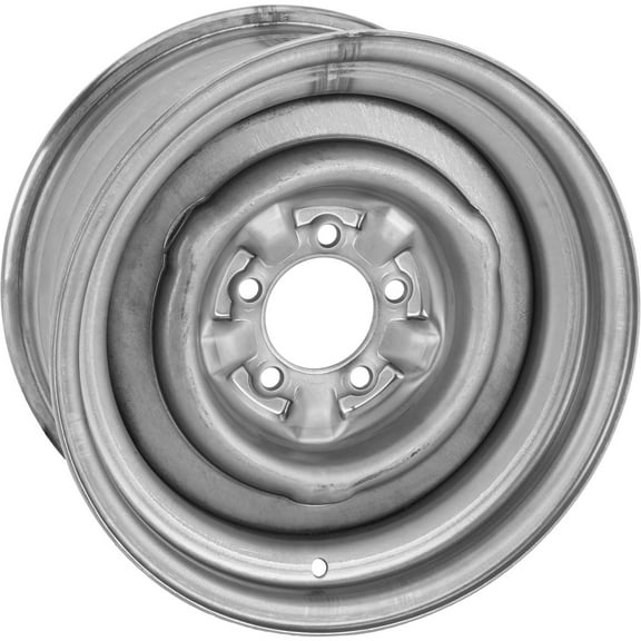 O/E Style Hot Rod Raw Steel Wheel, 15x7, 5x4.5, 4.25 BS