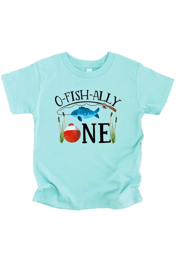 O-Fish-Ally- ONE Boys 1st Birthday Shirt for Baby Boys First Birthday Outfit Chill Short Sleeve Shirt