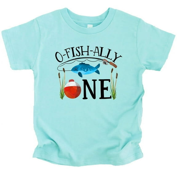 O-Fish-Ally- ONE Boys 1st Birthday Shirt for Baby Boys First Birthday Outfit Chill Short Sleeve Shirt