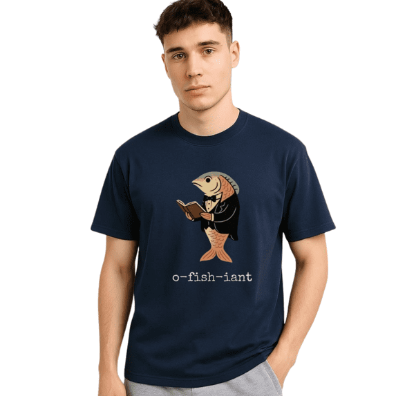 O Fish Iant T Shirt for Men, Funny Fishing Graphic Tee, Angler Tshirt, Fisherman Humor Gift for Fishing Lovers