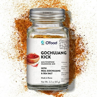 O'Food Chung Jung One Gochujang Kick Powder Multipurpose Seasoning Mix with Real Korean Gochujang & Sea Salt, Vegan, Gluten Free, No Corn Syrup, No added MSG, 2.2oz (65g)