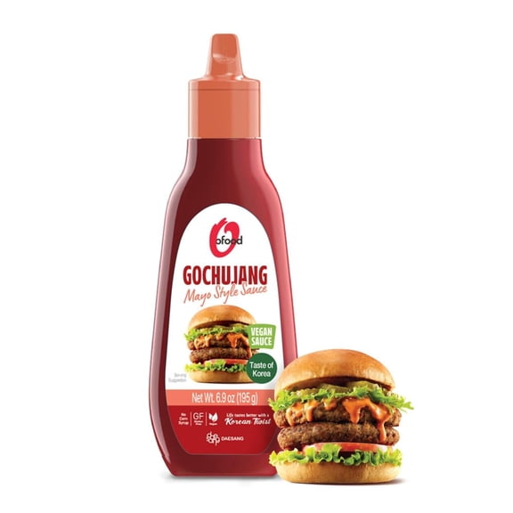 O'Food Gochujang Sauce, 7.50 oz. (Pack of 2) (7.5 Ounce), Egg Free Mayo)
