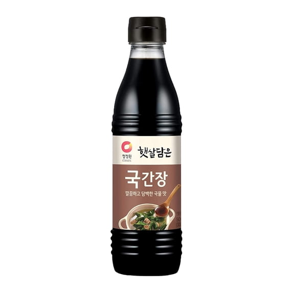 O'Food Korean Soup Soy Sauce (Guk Ganjang), Naturally Brewed, All-Purpose Seasoning for Soups, Stews & Vegetables, 500ml (16.9 fl oz)