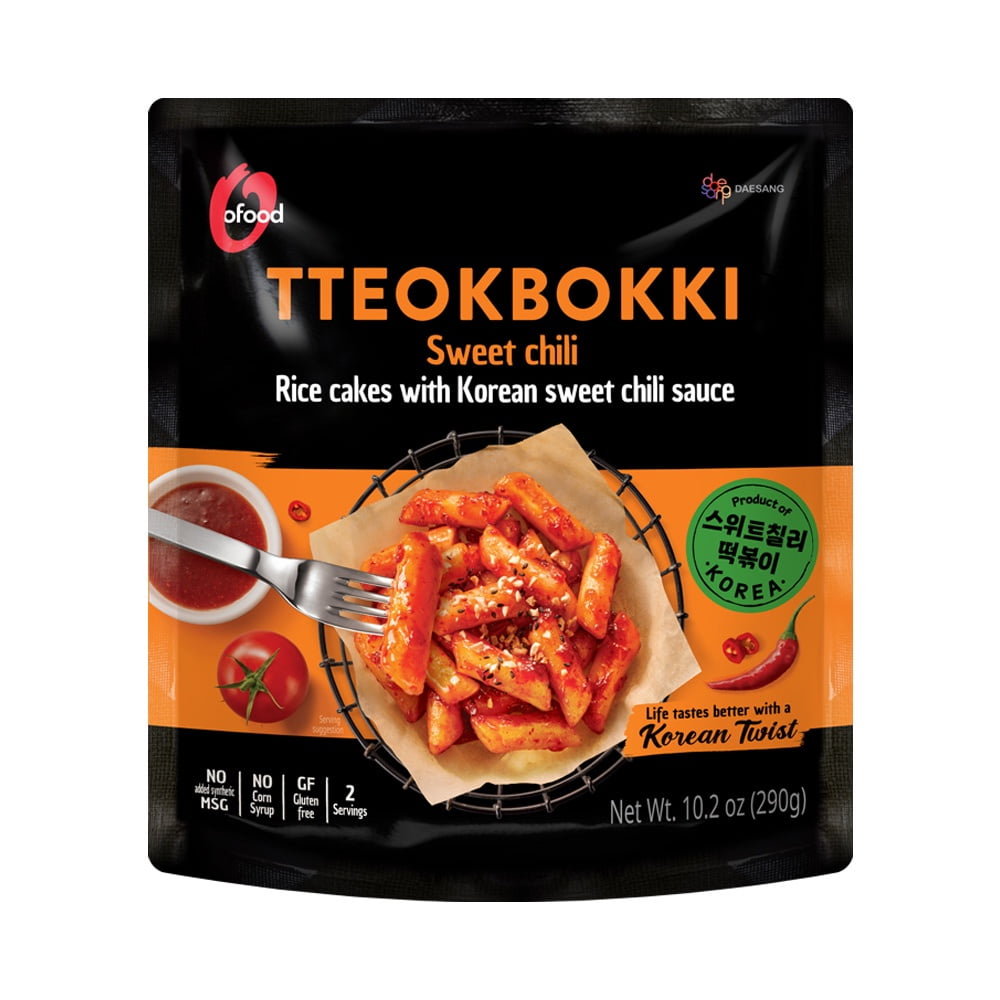 O‚ÄôFood Sweet Chili Tteokbokki, Korean Rice Cakes, 1ct - Walmart.com