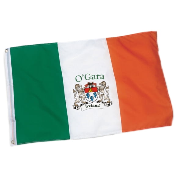 O'Gara Irish Coat of Arms Heavy Duty Outdoor Ireland Flag - 2'x3'