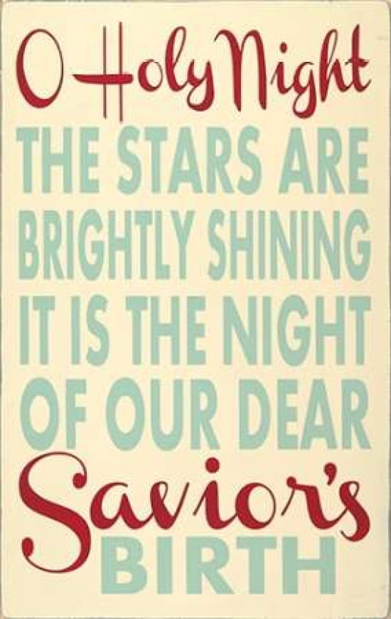 O Holy Night Canvas Art - Erin Deranja (12 x 18)